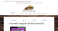 Desktop Screenshot of kentuckyexplorer.com