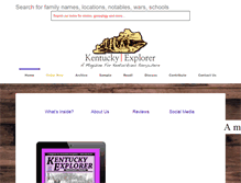 Tablet Screenshot of kentuckyexplorer.com